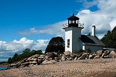 Bristol Ferry Lighthouse in Rhode Island